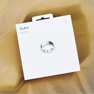 New! Oura Ring 4, Silver, size 7